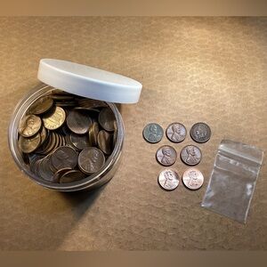⚫️ Vintage 2.5 lbs Copper Pennies 😳 + Indian Head - Steel War - Wheat & More 😳